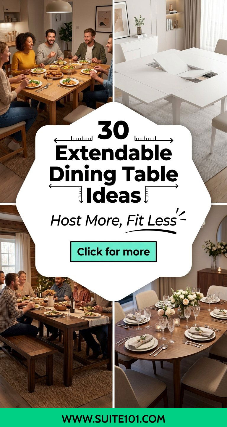 30 Extendable Dining Table Ideas for Hosting in Smaller Spaces - 30 Extendable Dining Table Ideas for Hosting in Smaller Spaces