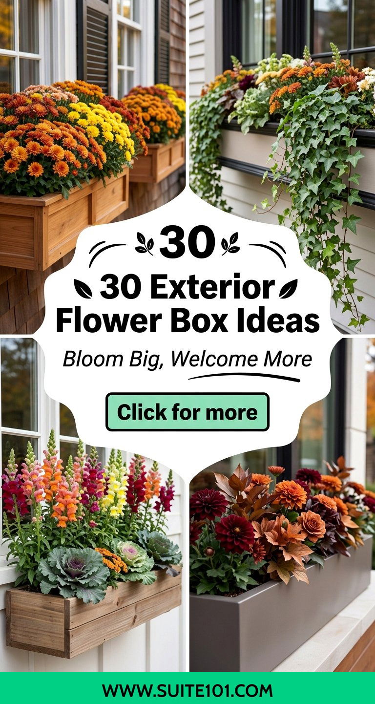 30 Exterior Flower Box Ideas for a Blooming Front Porch - 30 Exterior Flower Box Ideas for a Blooming Front Porch