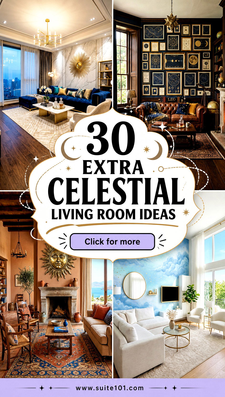 30 Extra Celestial Living Room Ideas for Night-Sky Decor - 30 Extra Celestial Living Room Ideas for Night-Sky Decor
