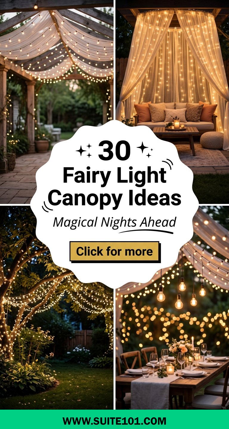 30 Fairy Light Canopy Ideas for Magical Nights Under the Stars - 30 Fairy Light Canopy Ideas for Magical Nights Under the Stars