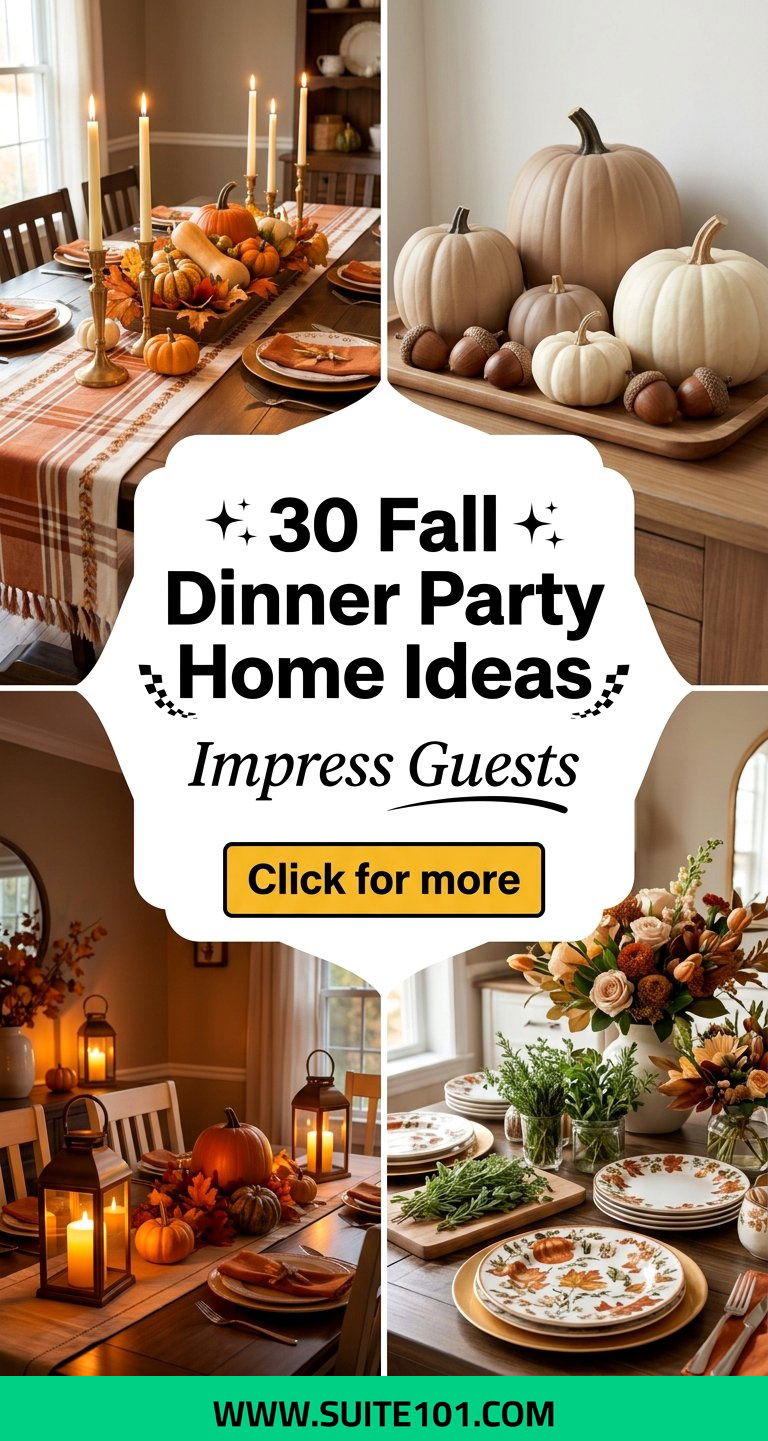 30 Fall Dinner Party Home Ideas To Impress Guests - 30 Fall Dinner Party Home Ideas To Impress Guests