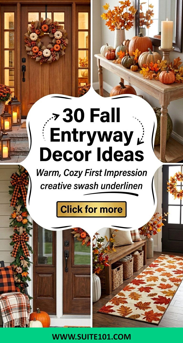30 Fall Entryway Decor Ideas That Welcome Guests Beautifully - 30 Fall Entryway Decor Ideas That Welcome Guests Beautifully