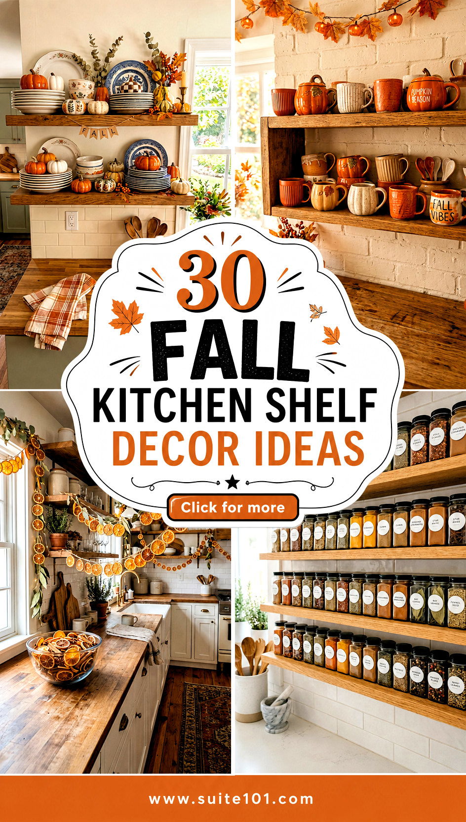 30 Fall Kitchen Shelf Decor Ideas for Warm Seasonal Style - 30 Fall Kitchen Shelf Decor Ideas for Warm Seasonal Style