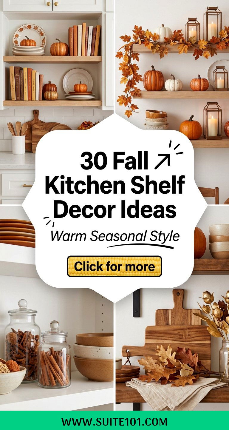 30 Fall Kitchen Shelf Decor Ideas for Warm Seasonal Style - 30 Fall Kitchen Shelf Decor Ideas for Warm Seasonal Style