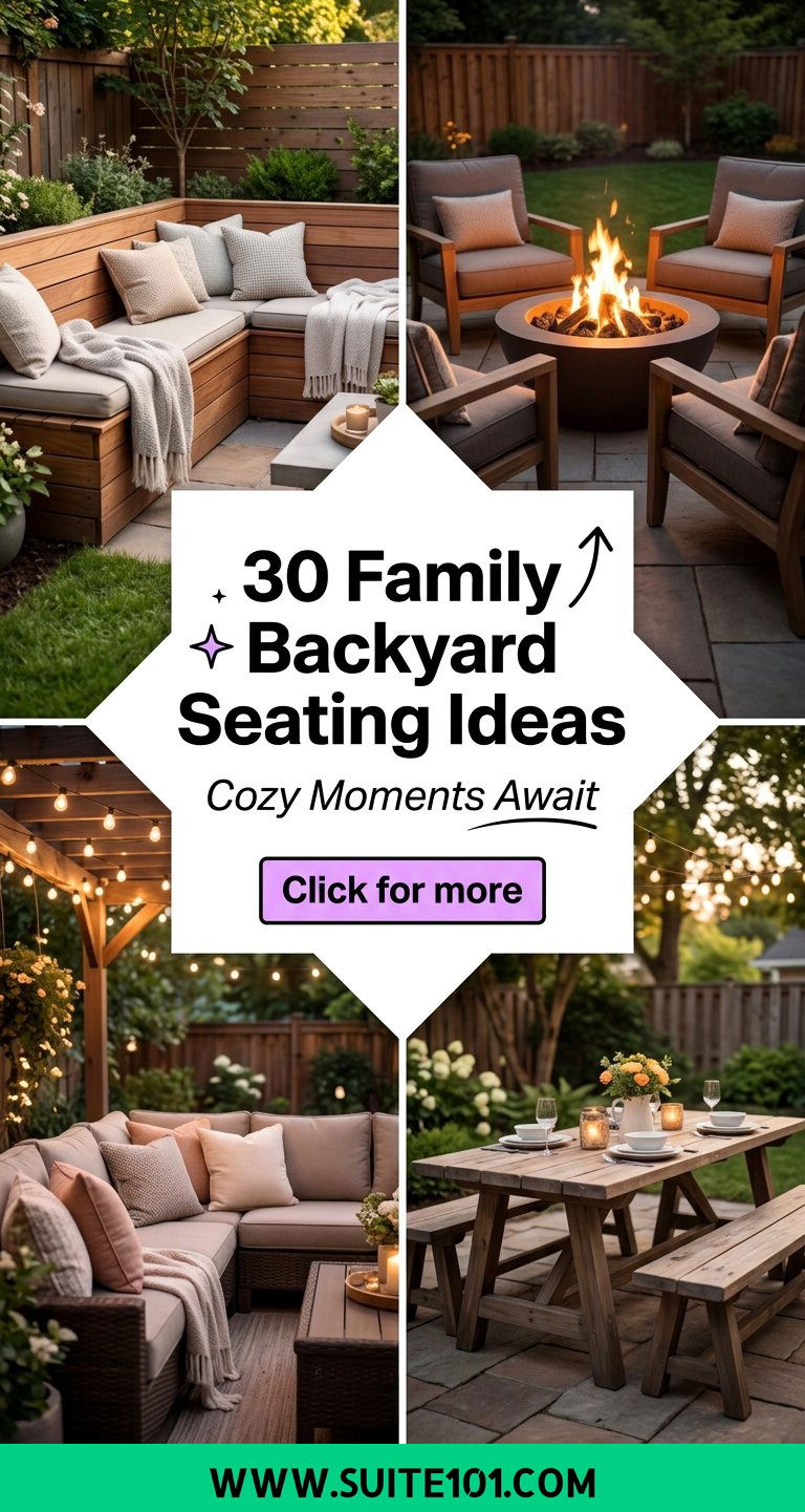 30 Family Backyard Seating Ideas for Cozy Outdoor Gatherings - 30 Family Backyard Seating Ideas for Cozy Outdoor Gatherings