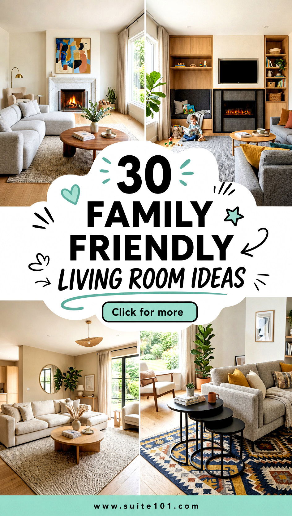 30 Family Friendly Living Room Ideas for Comfort and Easy Style - 30 Family Friendly Living Room Ideas for Comfort and Easy Style