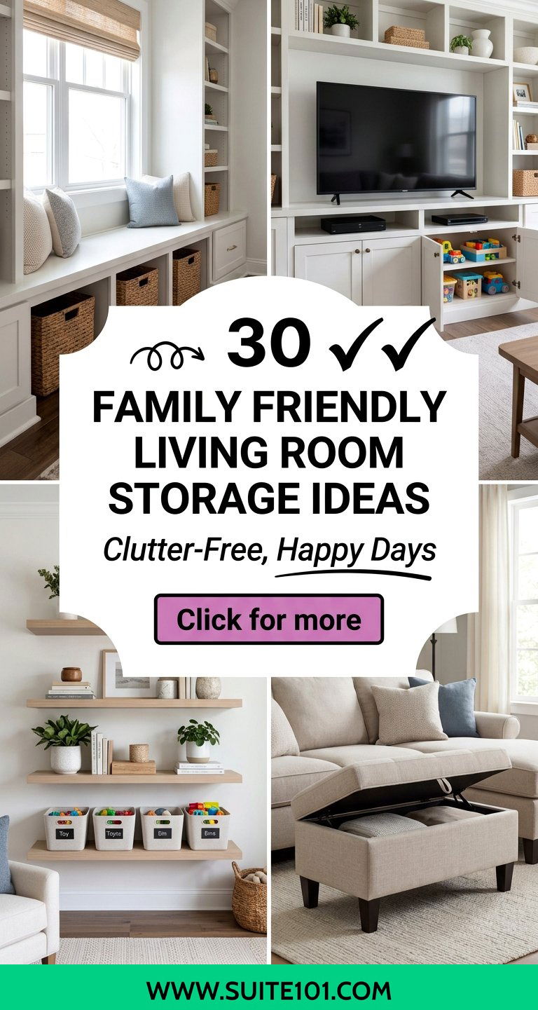 30 Family Friendly Living Room Storage Ideas for Clutter-Free Days - 30 Family Friendly Living Room Storage Ideas for Clutter-Free Days