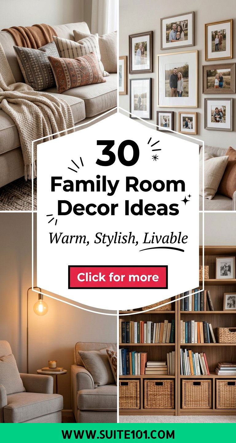 30 Family Room Decor Ideas That Feel Warm Stylish and Livable - 30 Family Room Decor Ideas That Feel Warm, Stylish, and Livable