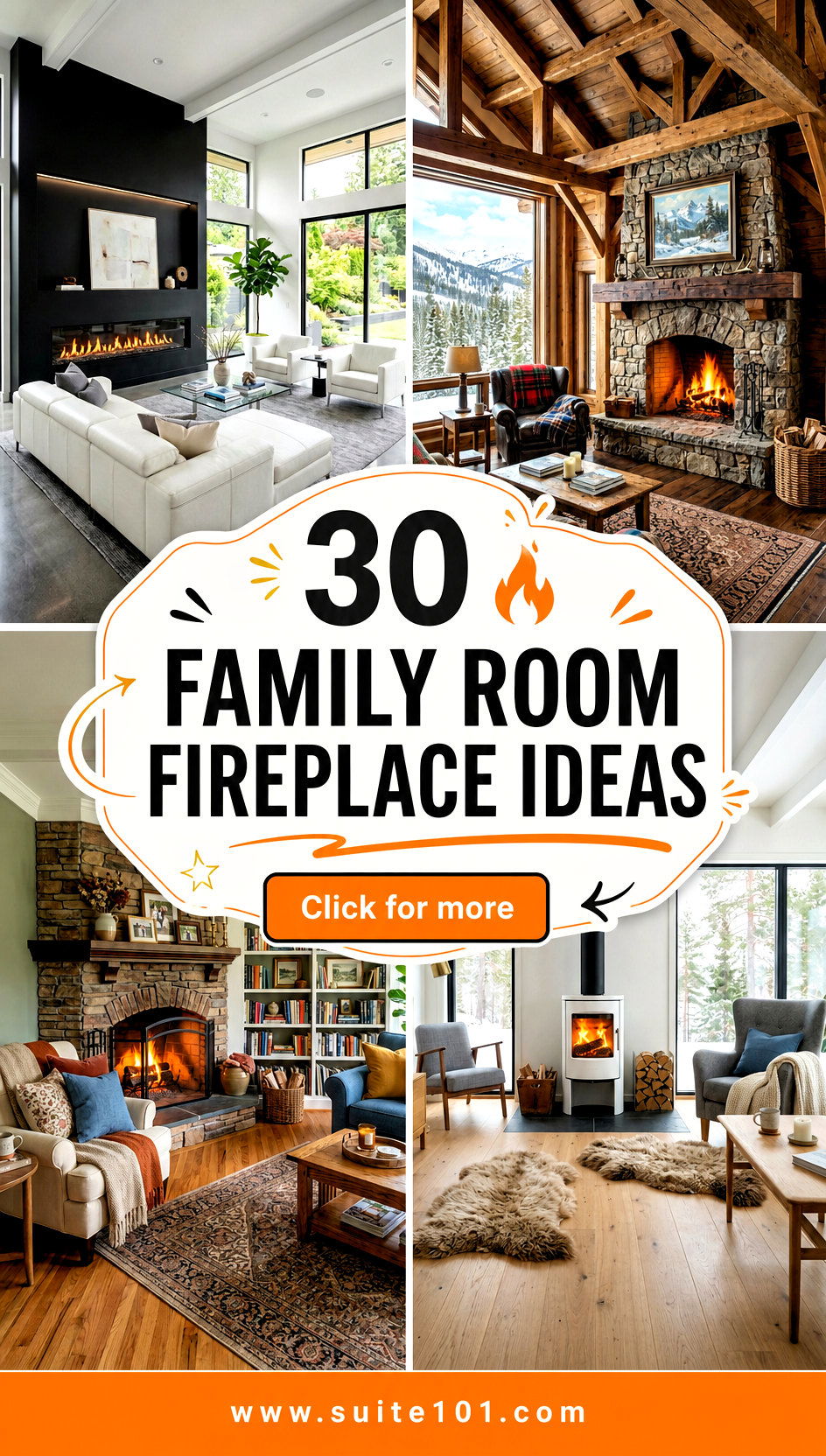 30 Family Room Fireplace Ideas That Add Warmth and Character - 30 Family Room Fireplace Ideas That Add Warmth and Character