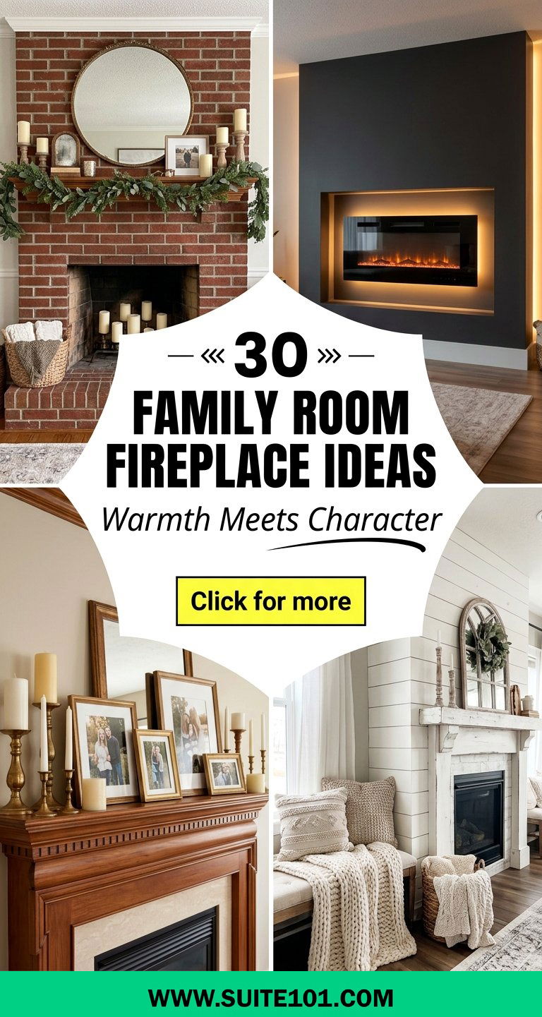 30 Family Room Fireplace Ideas That Add Warmth and Character - 30 Family Room Fireplace Ideas That Add Warmth and Character