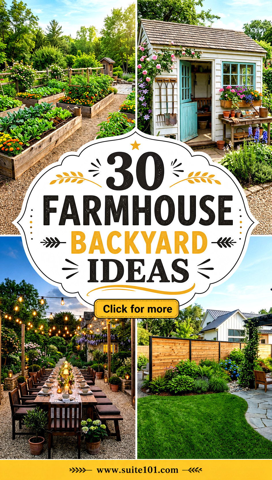 30 Farmhouse Backyard Ideas for Rustic Charm and Outdoor Fun - 30 Farmhouse Backyard Ideas for Rustic Charm and Outdoor Fun