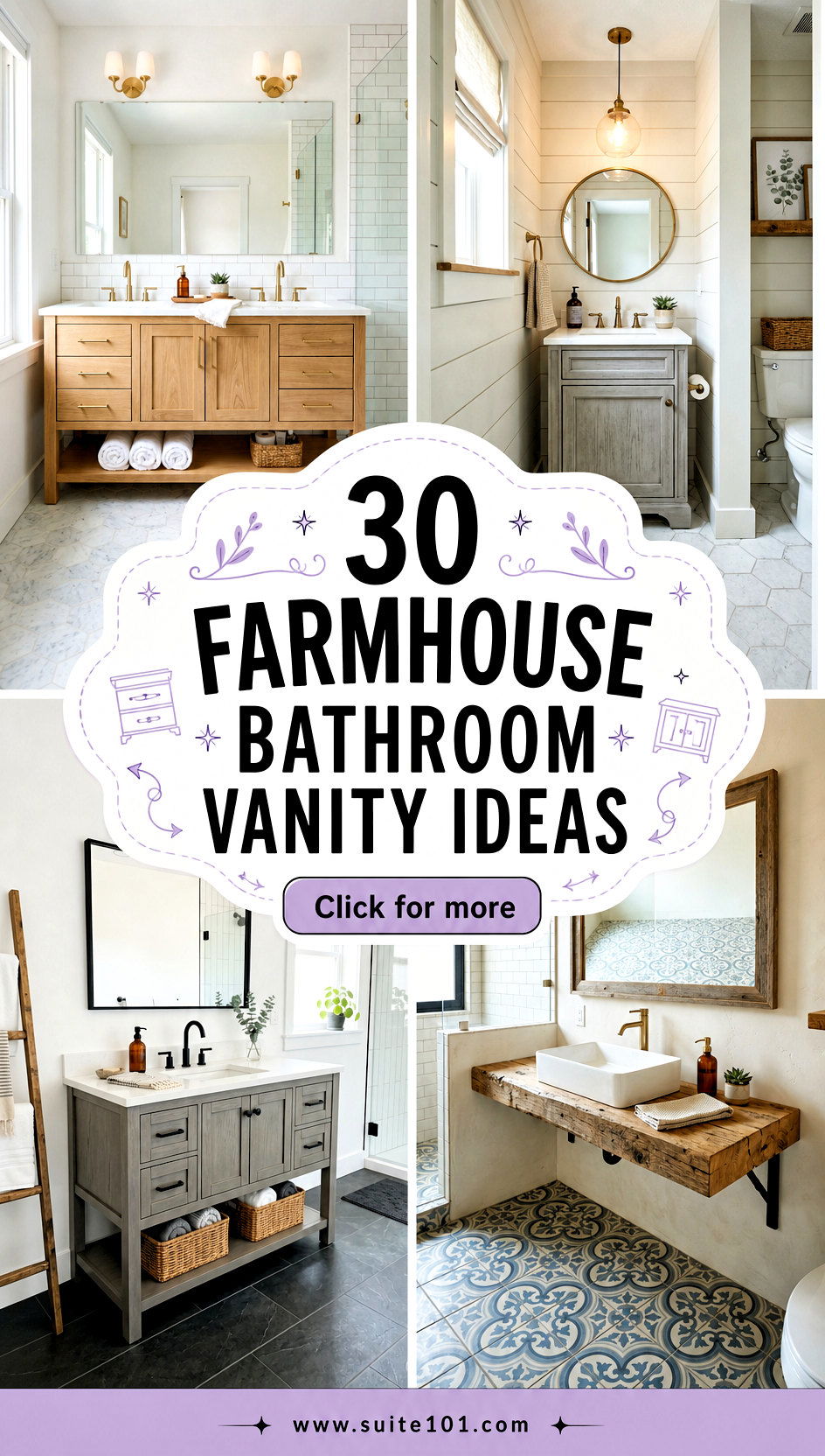 30 Farmhouse Bathroom Vanity Ideas for Storage With Style - 30 Farmhouse Bathroom Vanity Ideas for Storage With Style