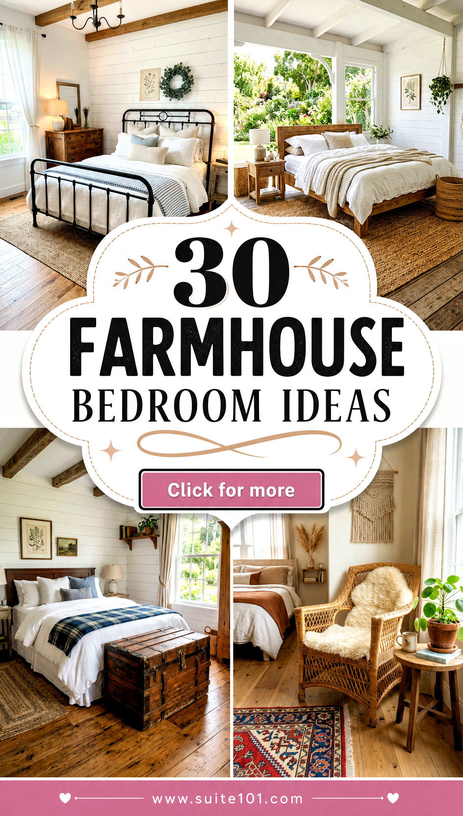 30 Farmhouse Bedroom Ideas for Dreamy Bedding and Serene Style - 30 Farmhouse Bedroom Ideas for Dreamy Bedding and Serene Style