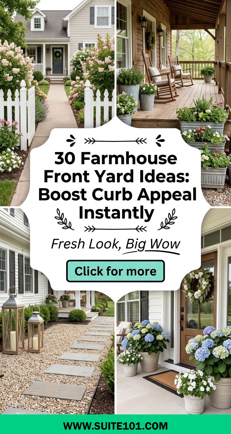 30 Farmhouse Front Yard Ideas Boost Curb Appeal Instantly - 30 Farmhouse Front Yard Ideas: Boost Curb Appeal Instantly
