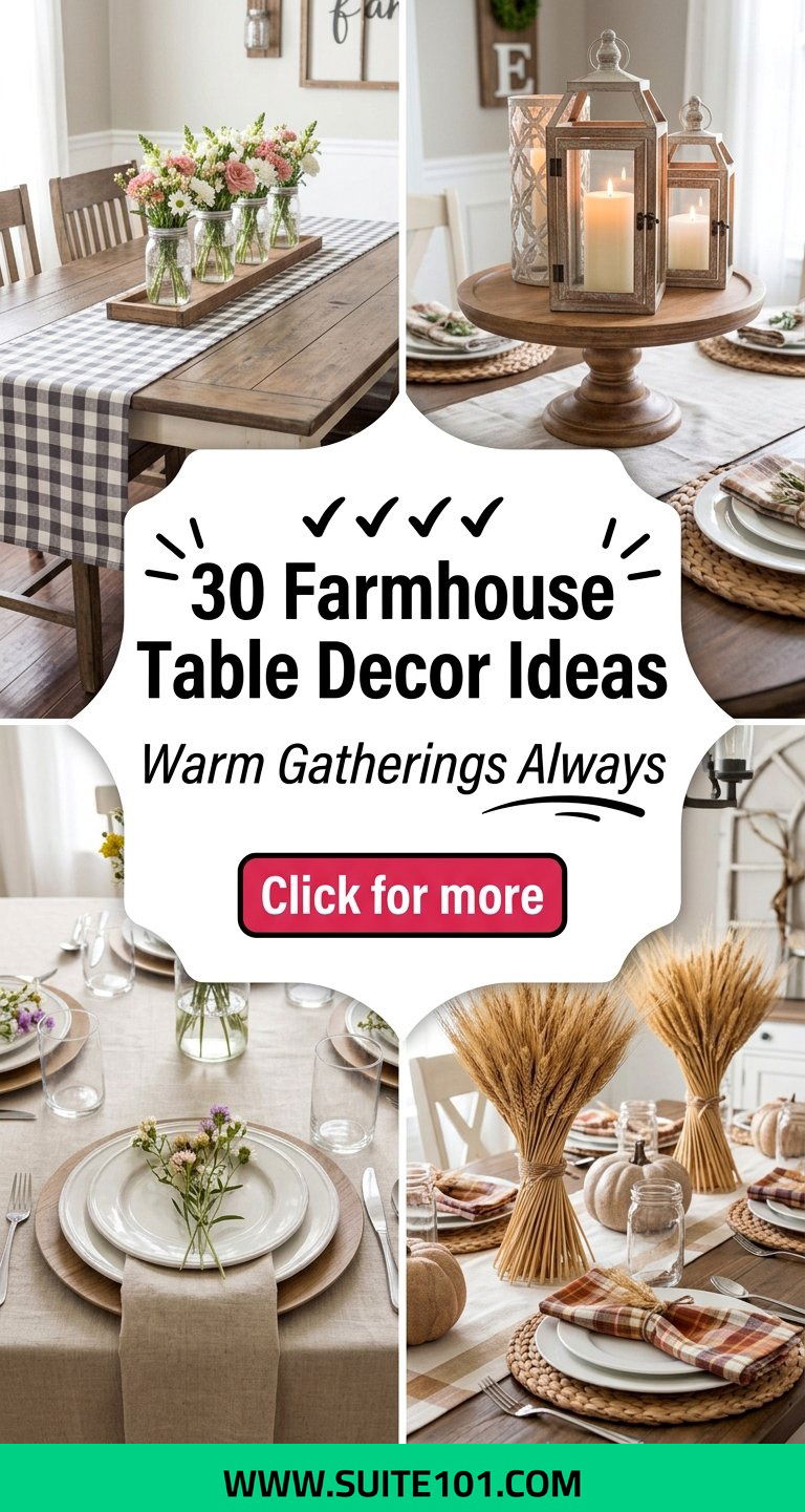 30 Farmhouse Table Decor Ideas For Warm Stylish Gatherings - 30 Farmhouse Table Decor Ideas For Warm, Stylish Gatherings