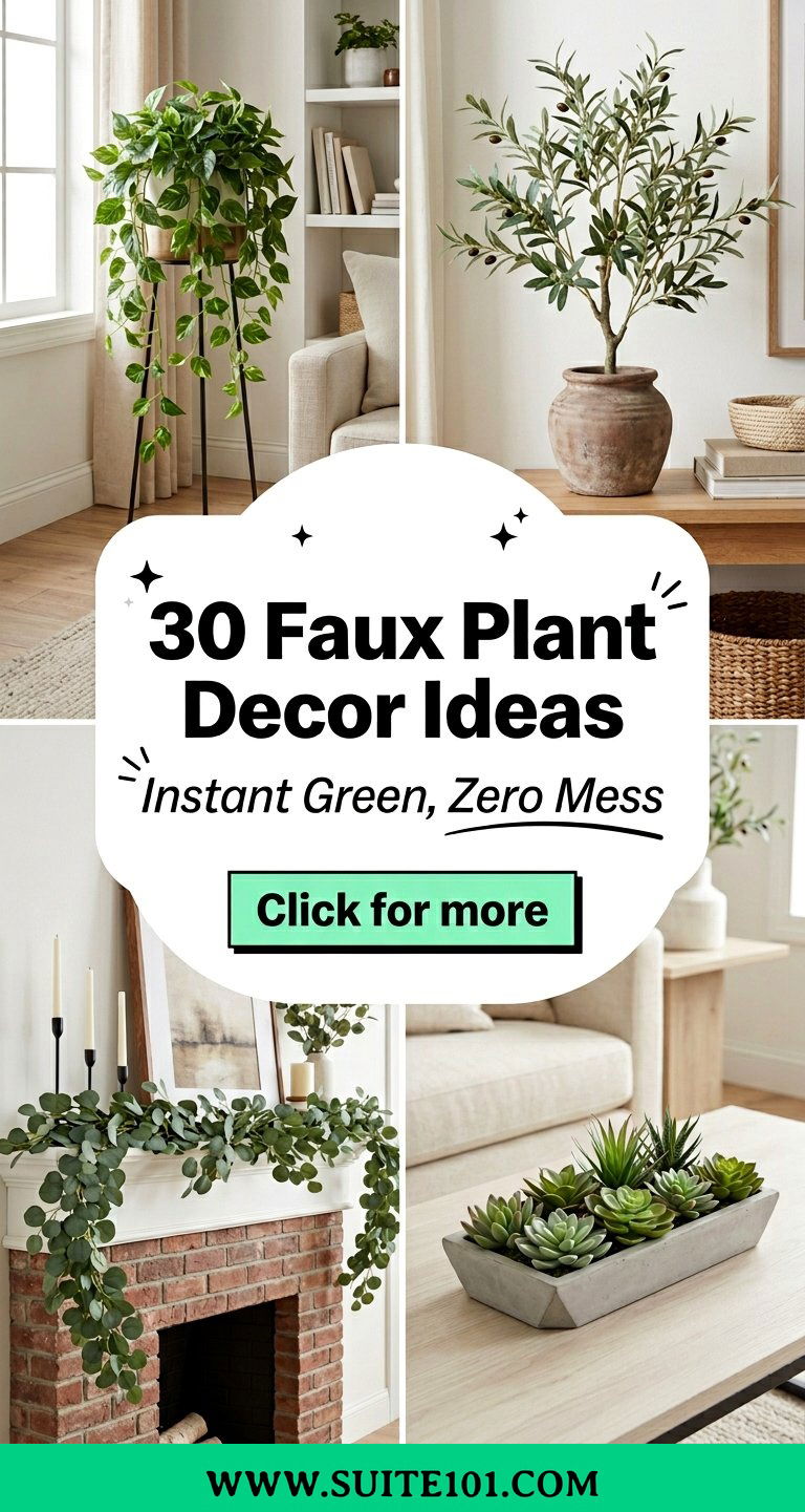 30 Faux Plant Decor Ideas for Instant Stylish Home Looks - 30 Faux Plant Decor Ideas for Instant Stylish Home Looks