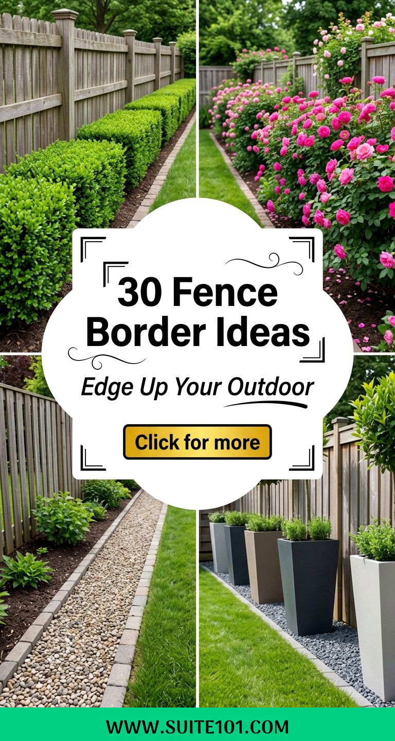 30 Fence Border Ideas for a Stunning Yard Edge That Pops - 30 Fence Border Ideas for a Stunning Yard Edge That Pops