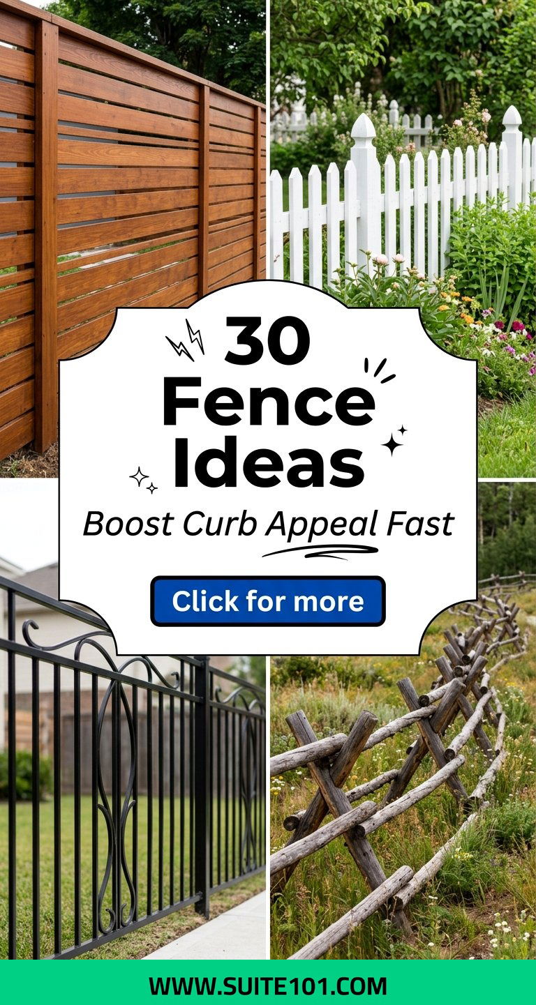 30 Fence Ideas to Boost Curb Appeal in Any Style Today Fast - 30 Fence Ideas to Boost Curb Appeal in Any Style Today Fast