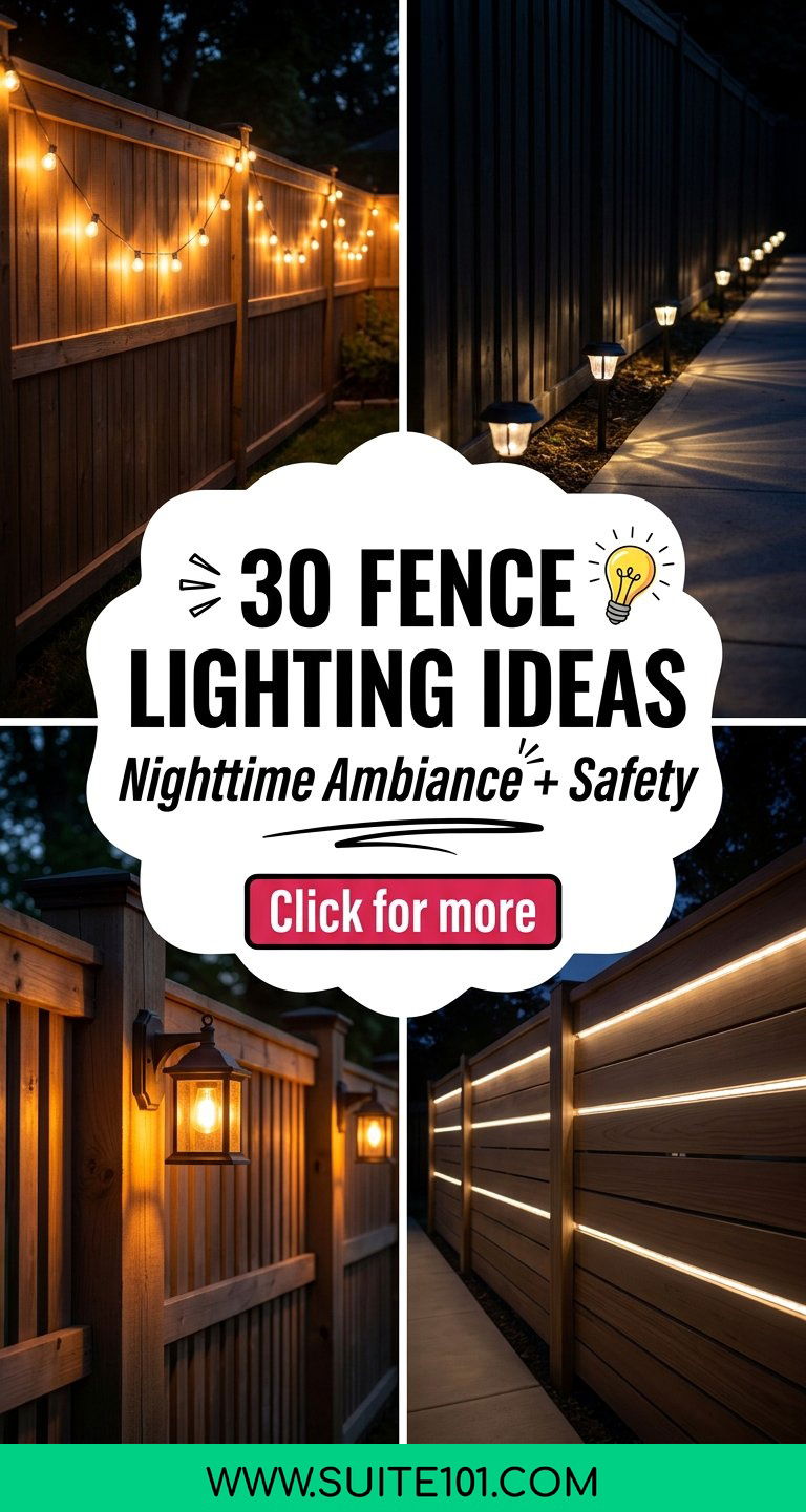 30 Fence Lighting Ideas for Nighttime Ambiance and Safety - 30 Fence Lighting Ideas for Nighttime Ambiance and Safety