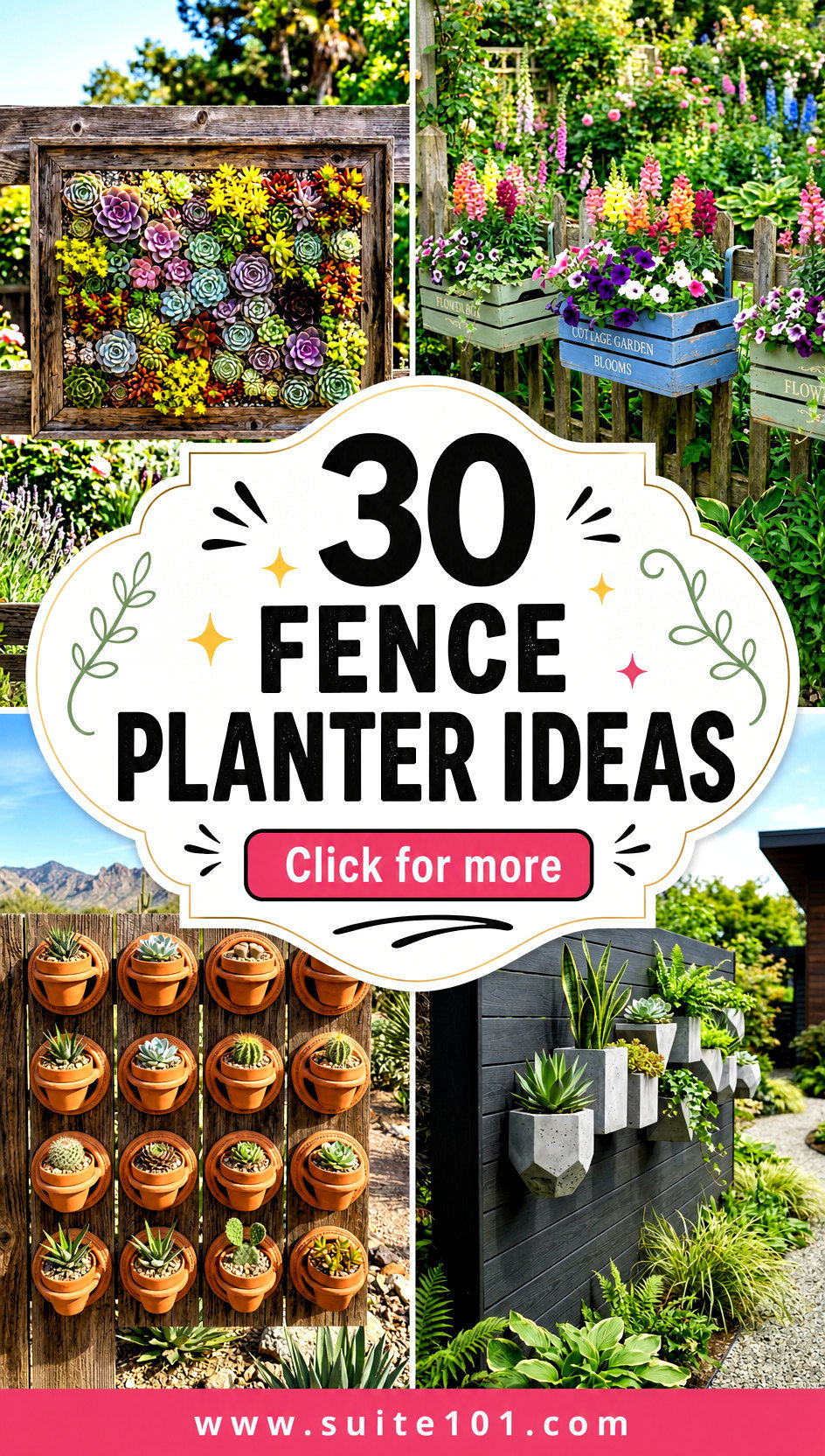 30 Fence Planter Ideas to Add Color Without the Clutter - 30 Fence Planter Ideas to Add Color Without the Clutter