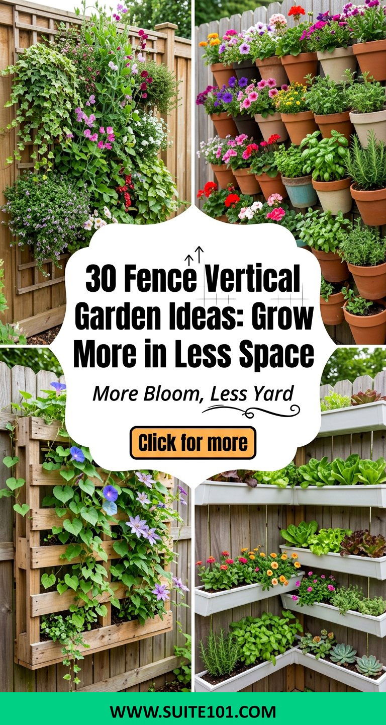 30 Fence Vertical Garden Ideas Grow More in Less Space - 30 Fence Vertical Garden Ideas: Grow More in Less Space