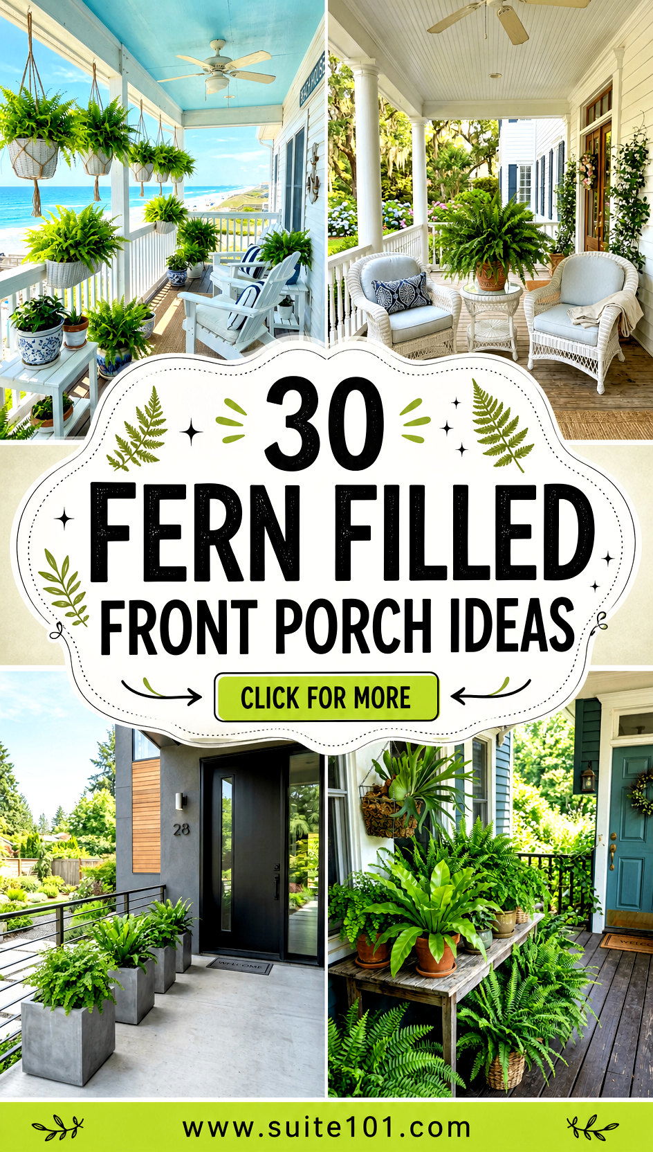 30 Fern Filled Front Porch Ideas For Lush Curb Appeal - 30 Fern Filled Front Porch Ideas For Lush Curb Appeal