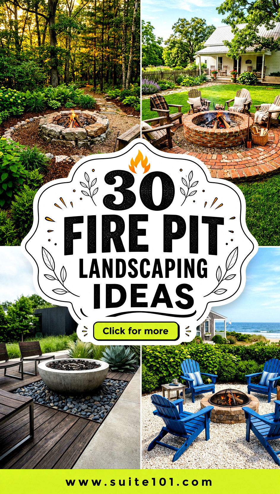 30 Fire Pit Landscaping Ideas Blend Stone Plants and Warmth - 30 Fire Pit Landscaping Ideas: Blend Stone, Plants, and Warmth
