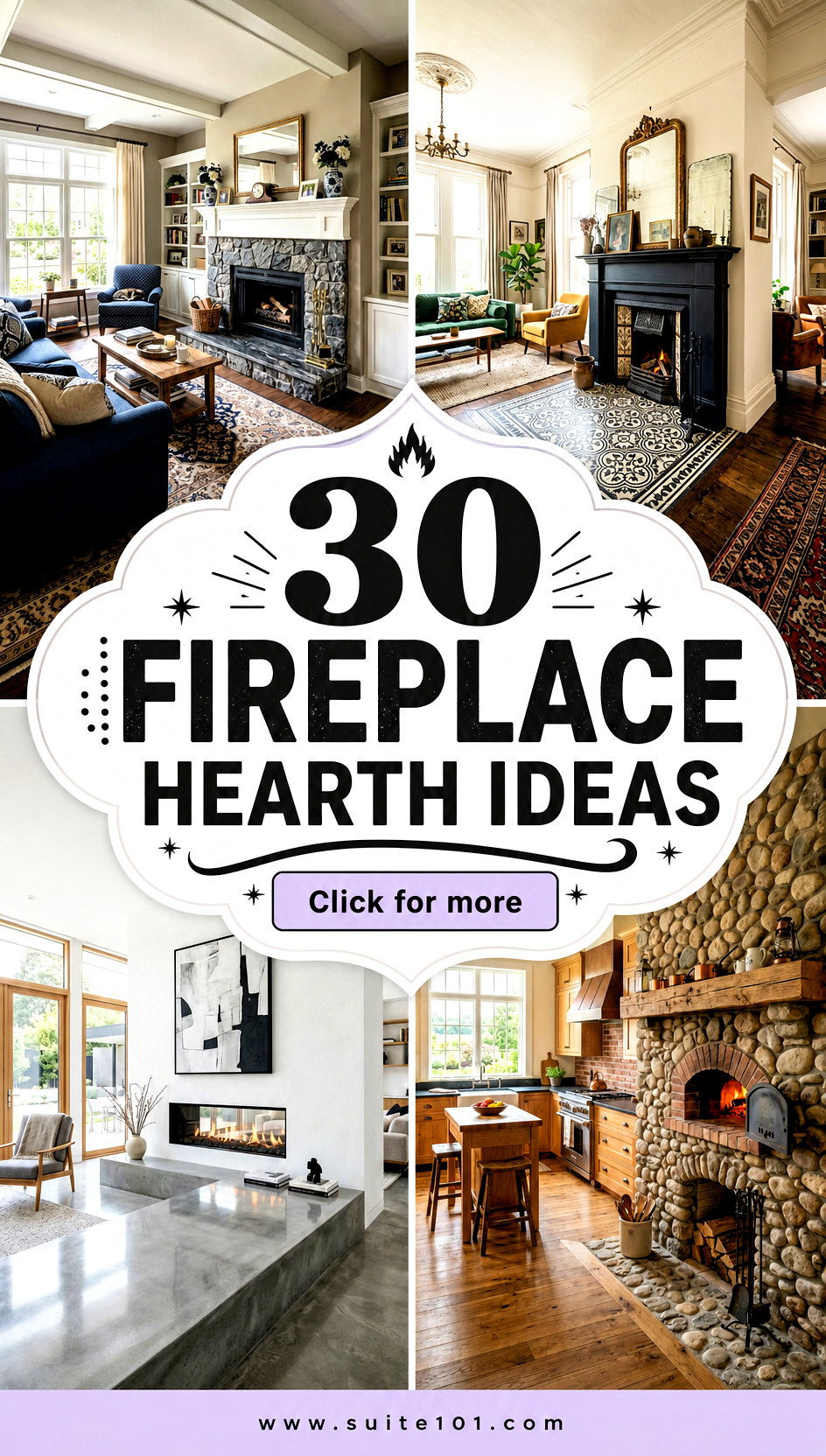 30 Fireplace Hearth Ideas for a Cozy Modern Living Room - 30 Fireplace Hearth Ideas for a Cozy, Modern Living Room