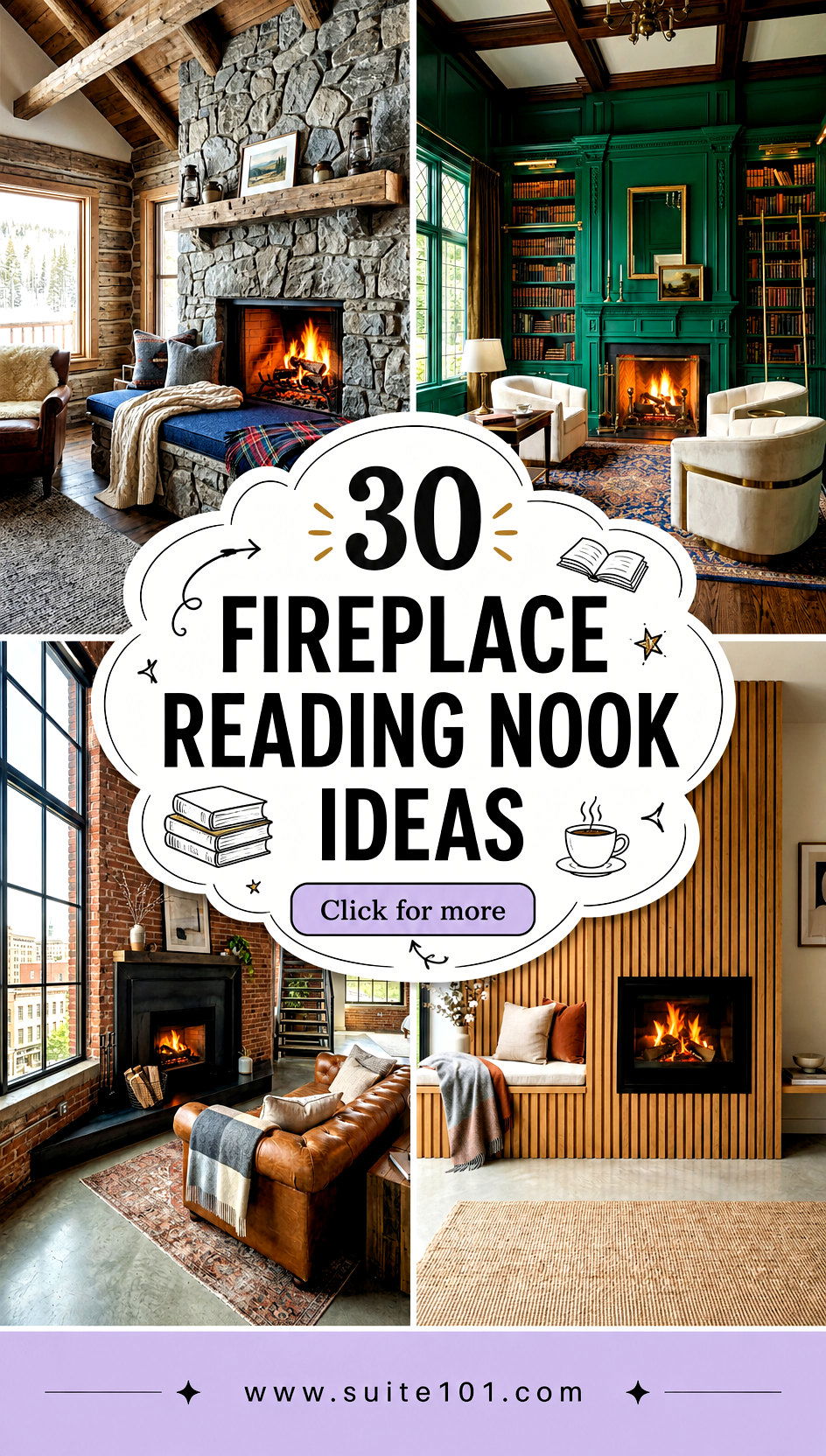 30 Fireplace Reading Nook Ideas for Cozy Corner Comfort - 30 Fireplace Reading Nook Ideas for Cozy Corner Comfort
