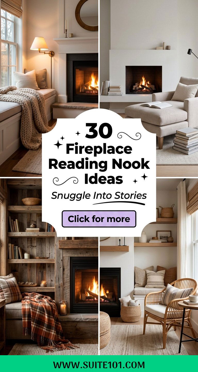 30 Fireplace Reading Nook Ideas for Cozy Corner Comfort - 30 Fireplace Reading Nook Ideas for Cozy Corner Comfort