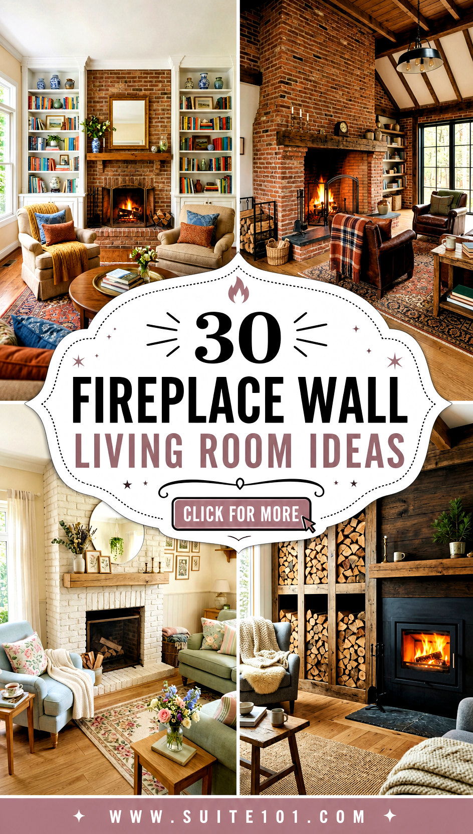30 Fireplace Wall Living Room Ideas Make Your Home Feel Cozy - 30 Fireplace Wall Living Room Ideas: Make Your Home Feel Cozy