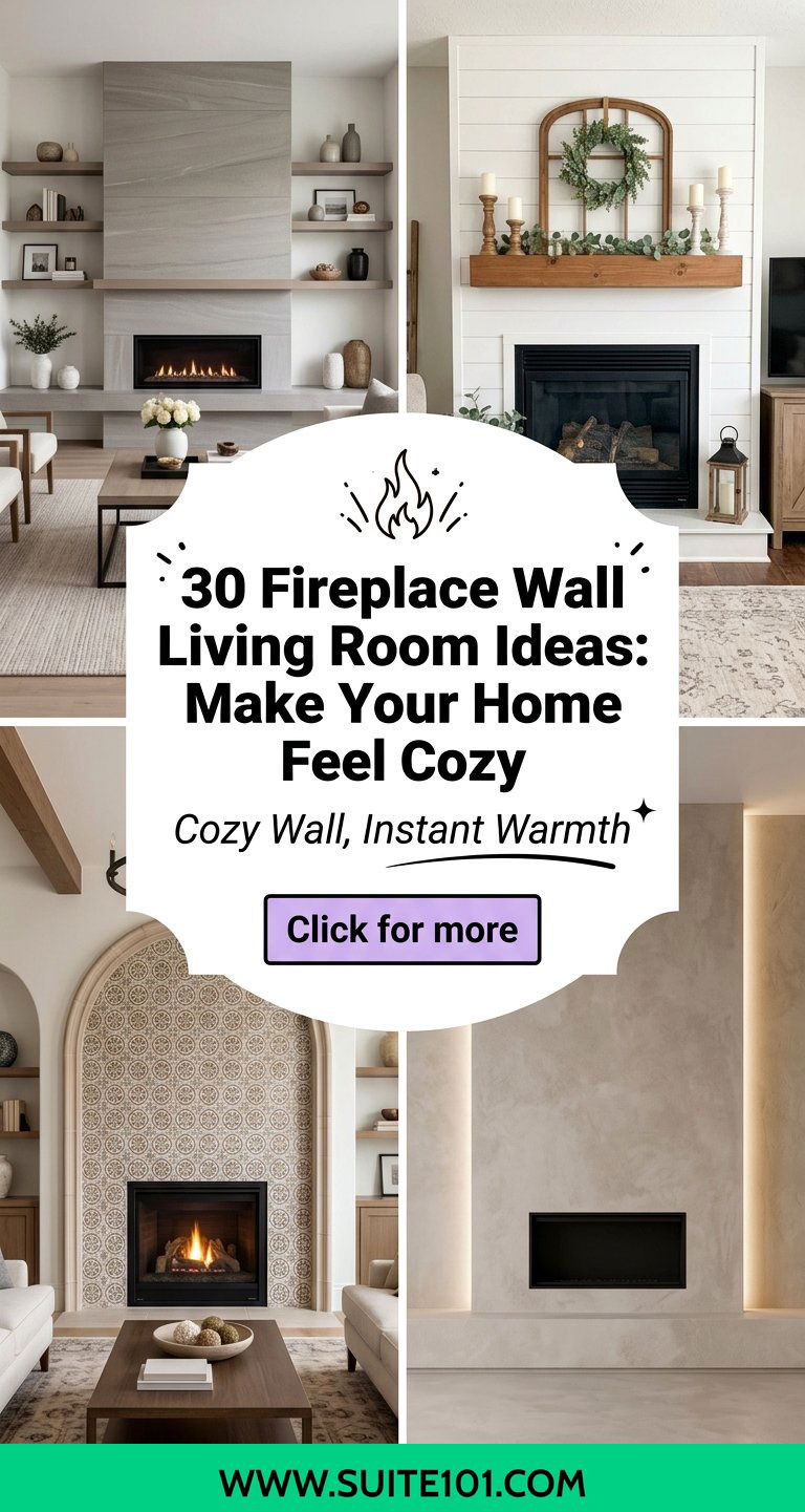 30 Fireplace Wall Living Room Ideas Make Your Home Feel Cozy - 30 Fireplace Wall Living Room Ideas: Make Your Home Feel Cozy