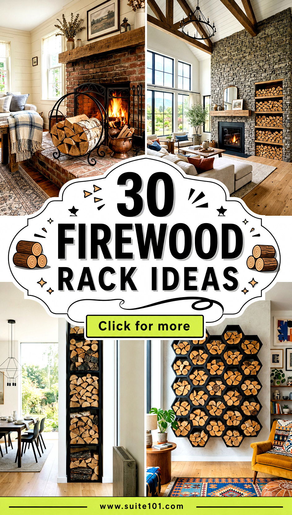 30 Firewood Rack Ideas to Store Logs Neatly and Stylishly - 30 Firewood Rack Ideas to Store Logs Neatly and Stylishly