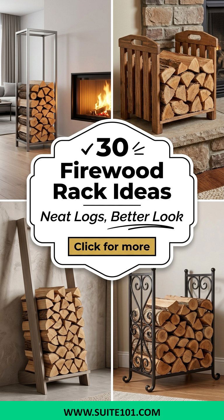 30 Firewood Rack Ideas to Store Logs Neatly and Stylishly - 30 Firewood Rack Ideas to Store Logs Neatly and Stylishly