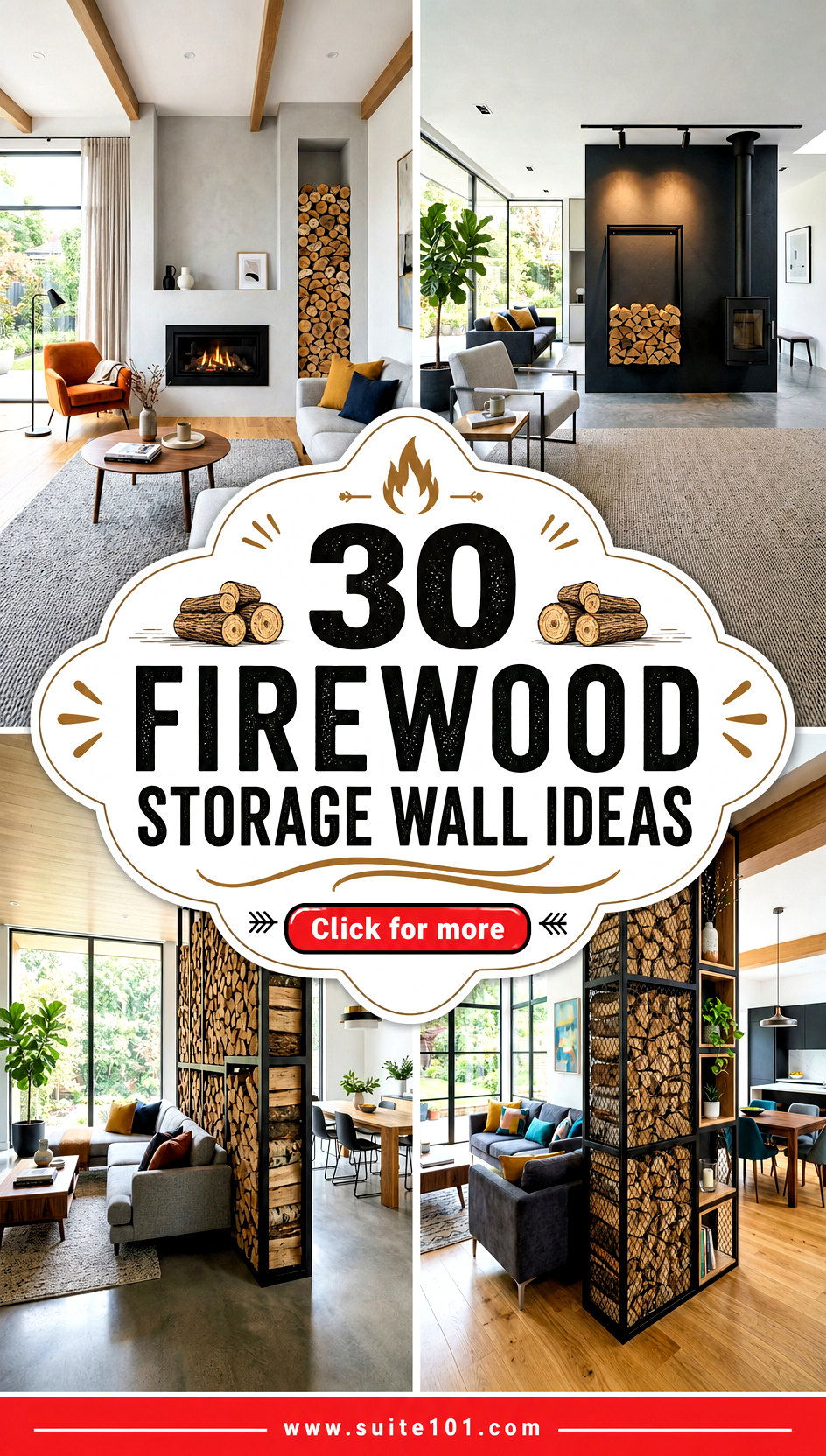 30 Firewood Storage Wall Ideas to Keep Your Winter Supply Tidy - 30 Firewood Storage Wall Ideas to Keep Your Winter Supply Tidy