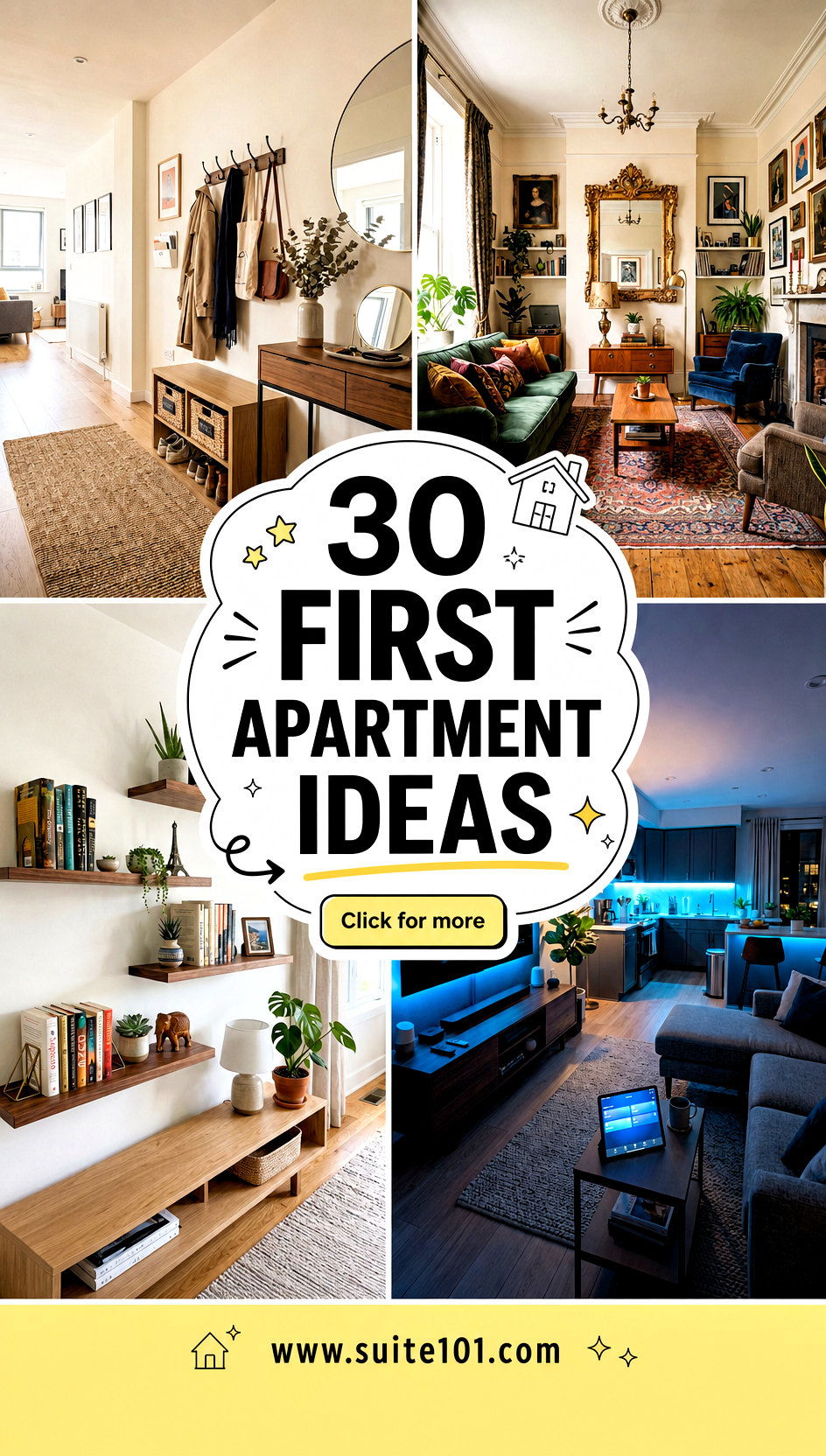 30 First Apartment Ideas to Make Small Spaces Feel Homey - 30 First Apartment Ideas to Make Small Spaces Feel Homey