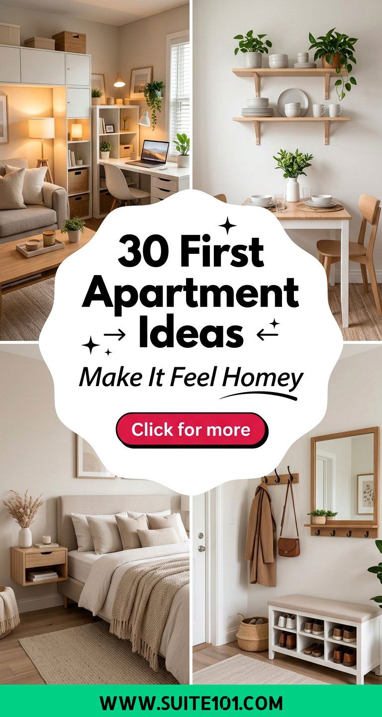 30 First Apartment Ideas to Make Small Spaces Feel Homey - 30 First Apartment Ideas to Make Small Spaces Feel Homey