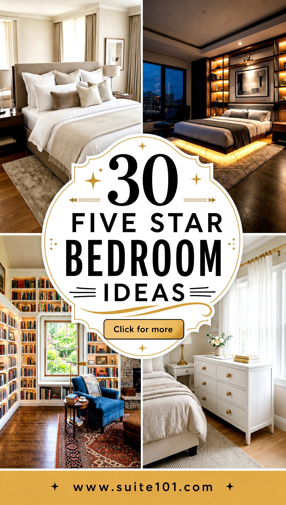 30 Five Star Bedroom Ideas For Luxury-Level Comfort - 30 Five Star Bedroom Ideas For Luxury-Level Comfort