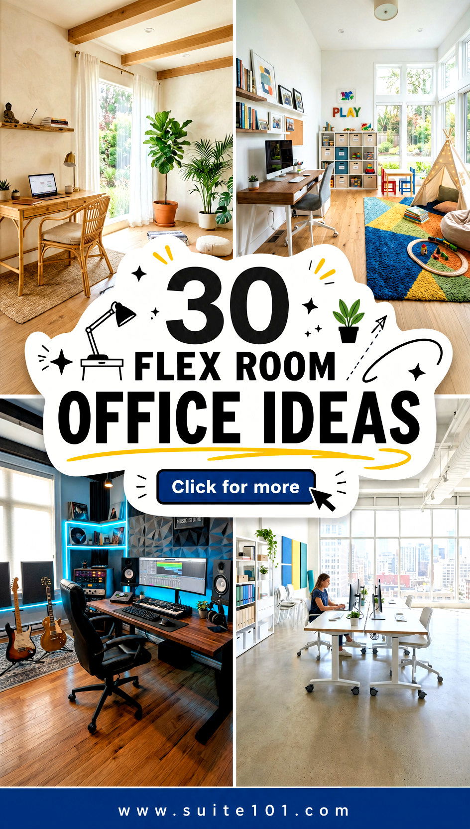 30 Flex Room Office Ideas for Working From Home in Style - 30 Flex Room Office Ideas for Working From Home in Style