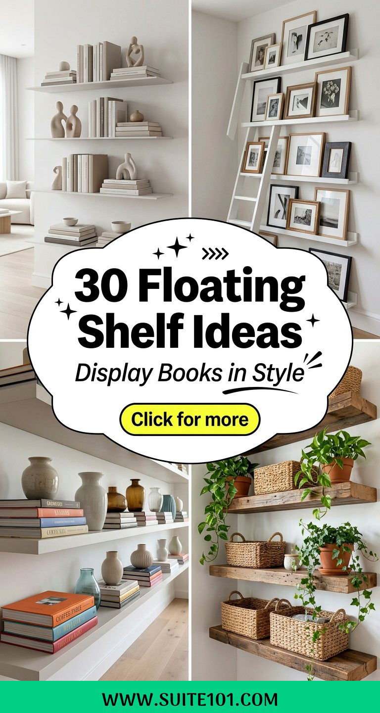 30 Floating Shelf Ideas to Display Books Art and Style - 30 Floating Shelf Ideas to Display Books, Art, and Style