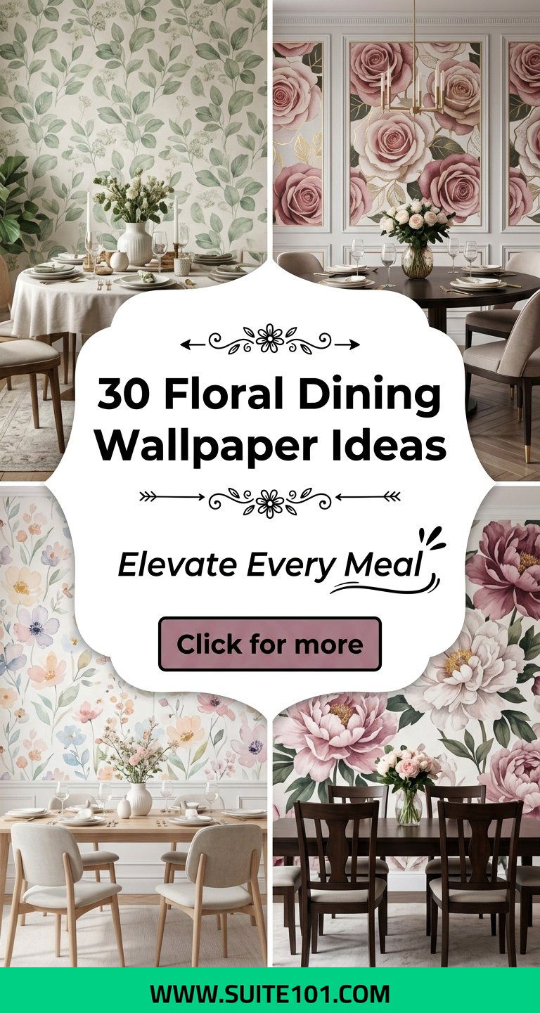 30 Floral Dining Wallpaper Ideas To Elevate Every Meal - 30 Floral Dining Wallpaper Ideas To Elevate Every Meal