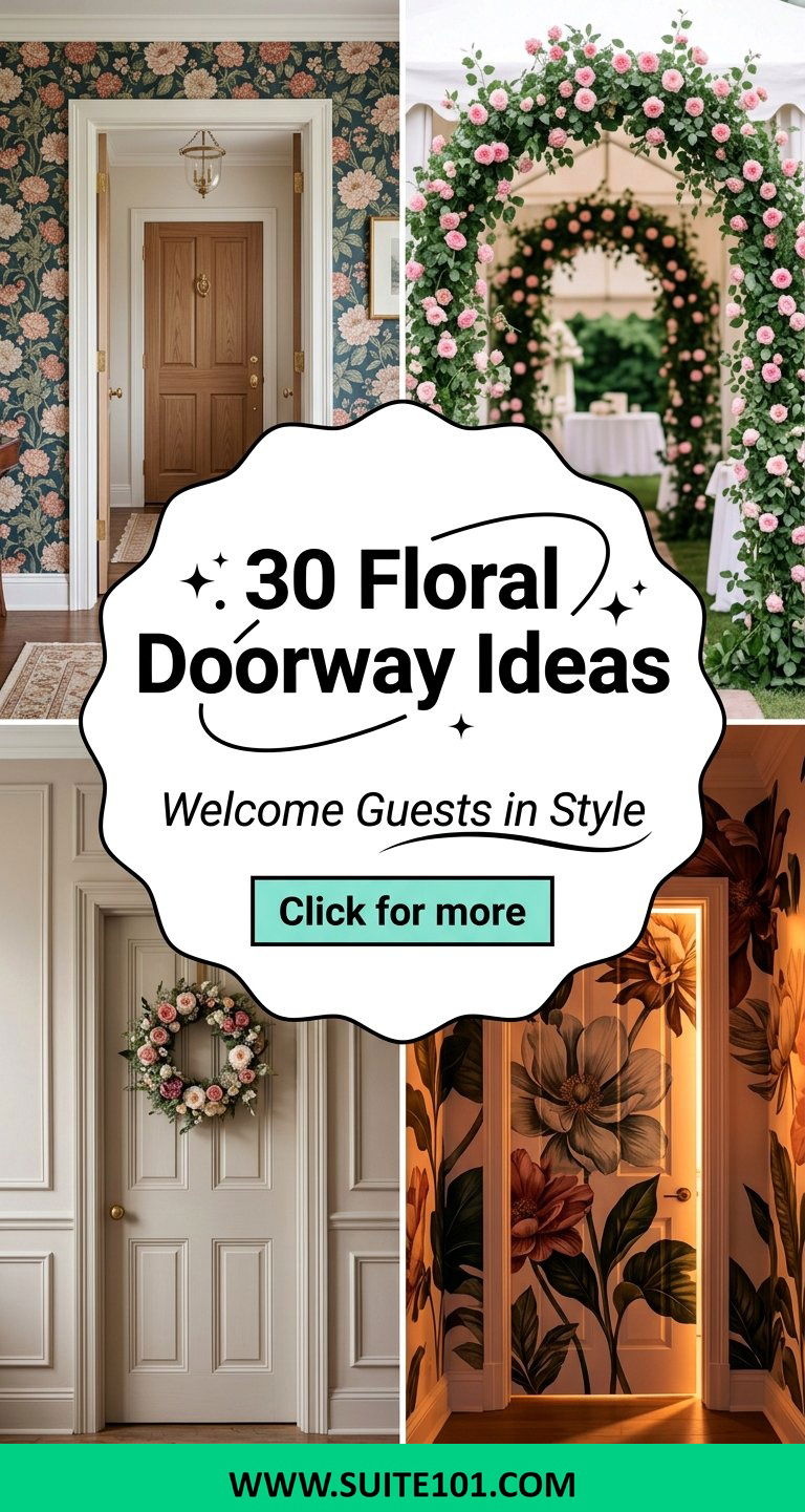 30 Floral Doorway Ideas To Welcome Guests in Style - 30 Floral Doorway Ideas To Welcome Guests in Style