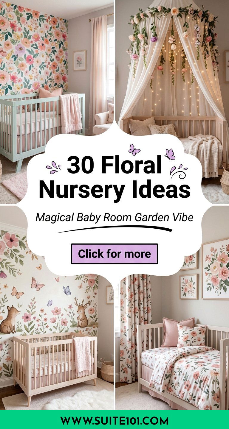 30 Floral Nursery Ideas for a Magical Baby Room Garden Vibe - 30 Floral Nursery Ideas for a Magical Baby Room Garden Vibe