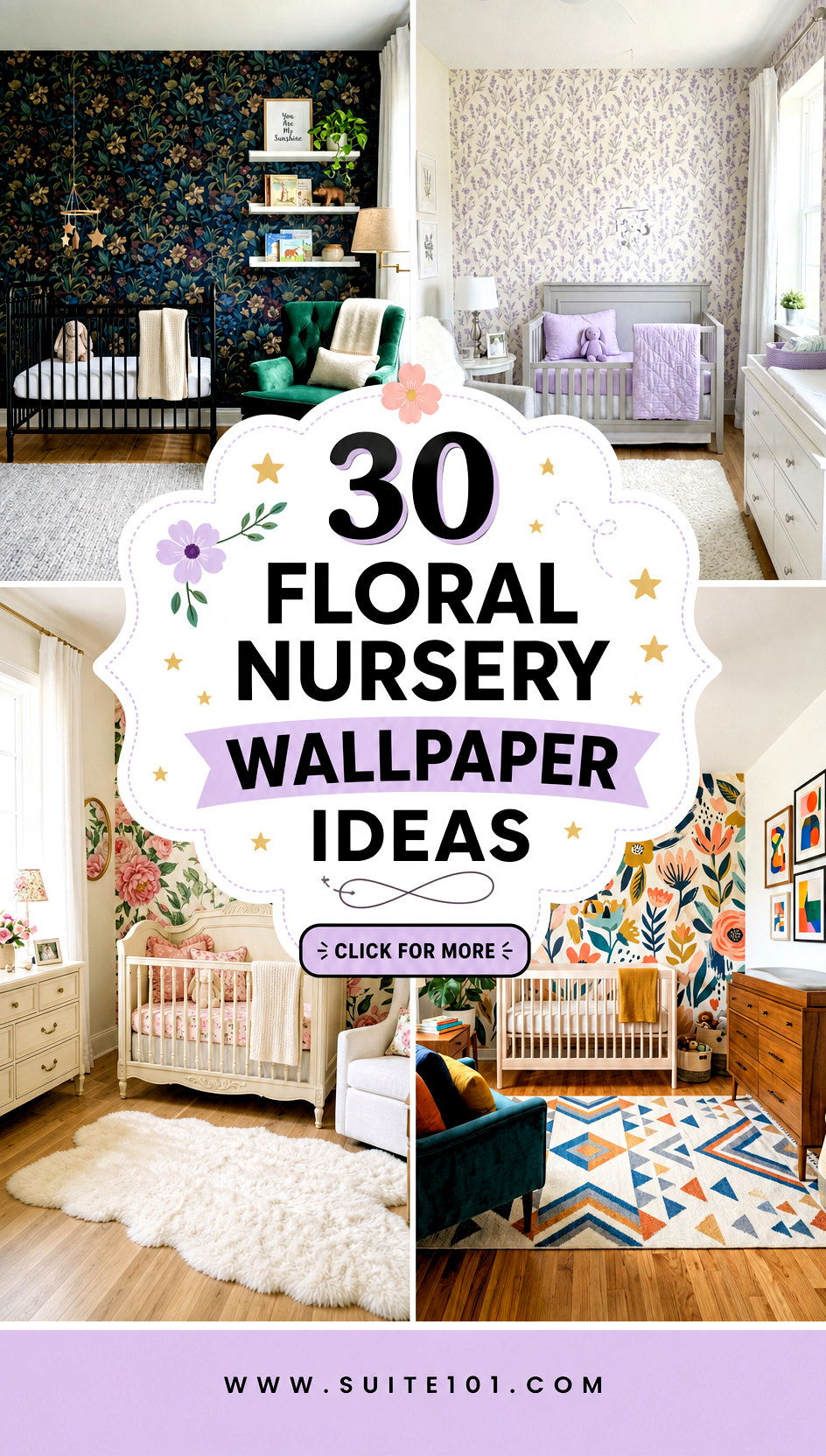 30 Floral Nursery Wallpaper Ideas For A Magical Room - 30 Floral Nursery Wallpaper Ideas For A Magical Room