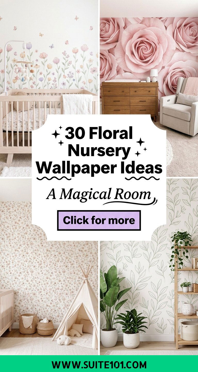 30 Floral Nursery Wallpaper Ideas For A Magical Room - 30 Floral Nursery Wallpaper Ideas For A Magical Room