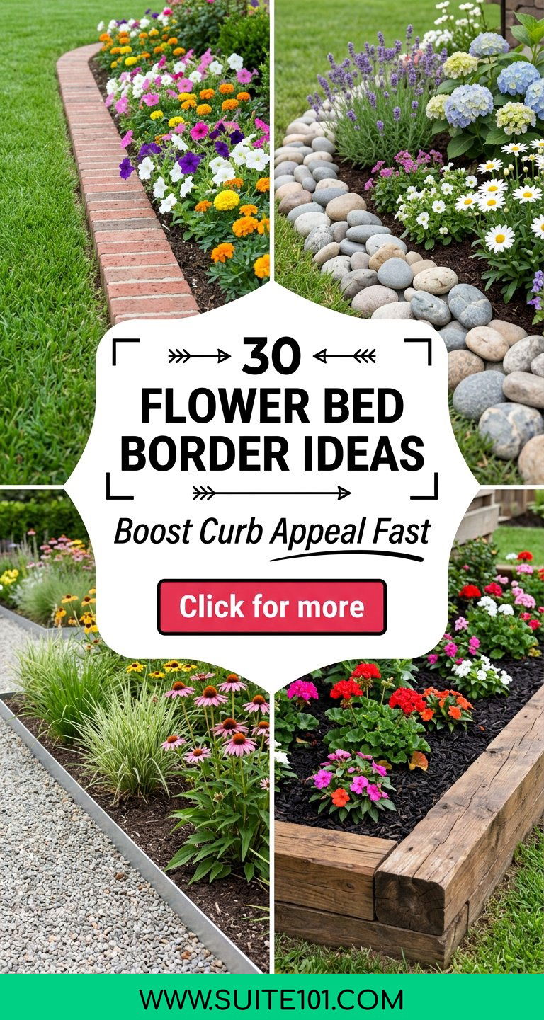 30 Flower Bed Border Ideas to Define Garden and Boost Curb Appeal - 30 Flower Bed Border Ideas to Define Garden and Boost Curb Appeal