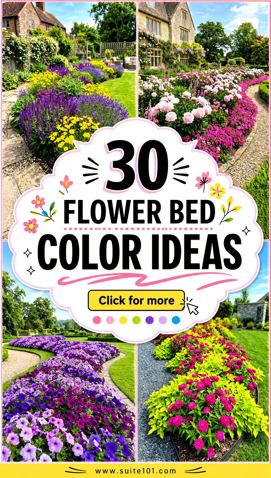 30 Flower Bed Color Ideas to Create a Vibrant Garden Youll Love - 30 Flower Bed Color Ideas to Create a Vibrant Garden You'll Love