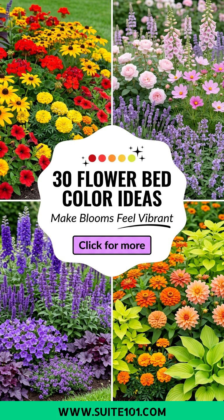 30 Flower Bed Color Ideas to Create a Vibrant Garden Youll Love - 30 Flower Bed Color Ideas to Create a Vibrant Garden You'll Love