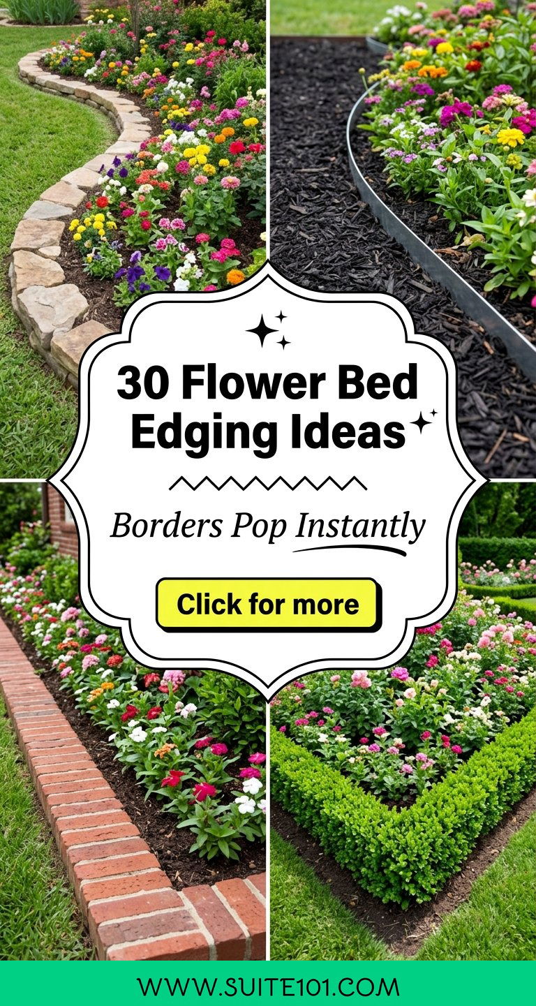 30 Flower Bed Edging Ideas That Make Borders Pop Instantly - 30 Flower Bed Edging Ideas That Make Borders Pop Instantly