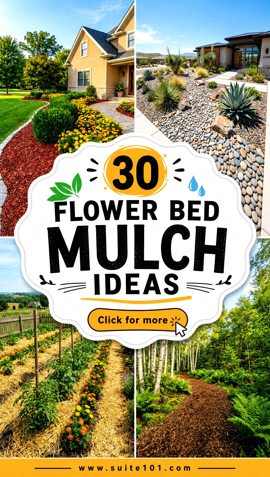 30 Flower Bed Mulch Ideas to Keep Blooms Hydrated and Healthy - 30 Flower Bed Mulch Ideas to Keep Blooms Hydrated and Healthy